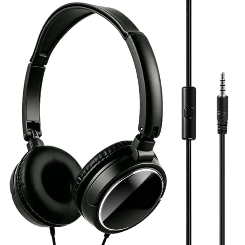 Klyk Over Ear Wired Headphones with Microphone for PS4, PS5, Xbox, PC