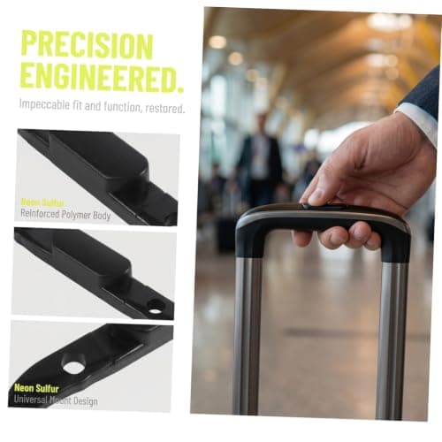 GALPADA Luggage Adjustment with Multiposition and Responsive Stable Black Plastic Telescoping Handle Repair Kit Quick-Release Button for Effortless Replacement Suitcase Travel — view 3
