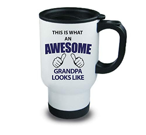 60 Second Makeover Limited This is What an Awesome Grandpa Looks Like Metal Travel Mug Present Gift Birthday Christmas Fathers Day — view 2