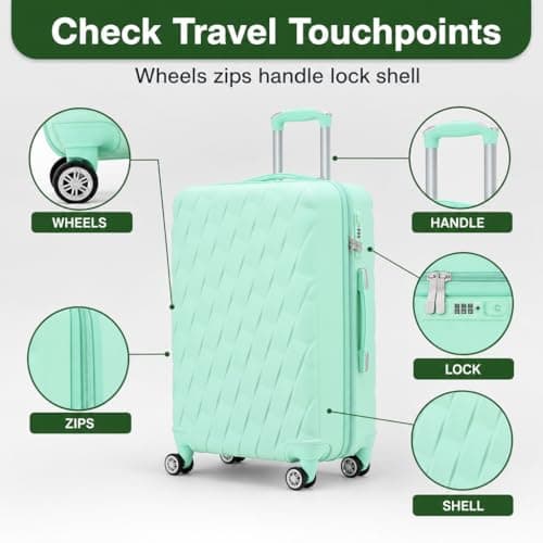 CMY Suitcase 24 Inch Medium Hard Shell Check-in Luggage — view 4