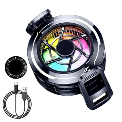 Phone Cooler Magnetic Cellphone Cooling with RGB Light