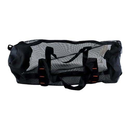 Durlo Extra Large Foldable Mesh Beach Bag with Adjustable Shoulder Strap for Diving Snorkeling