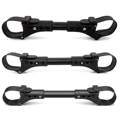 Stroller Connectors Set 3 Pcs Adjustable Twin Baby Pushchair Linker, Black