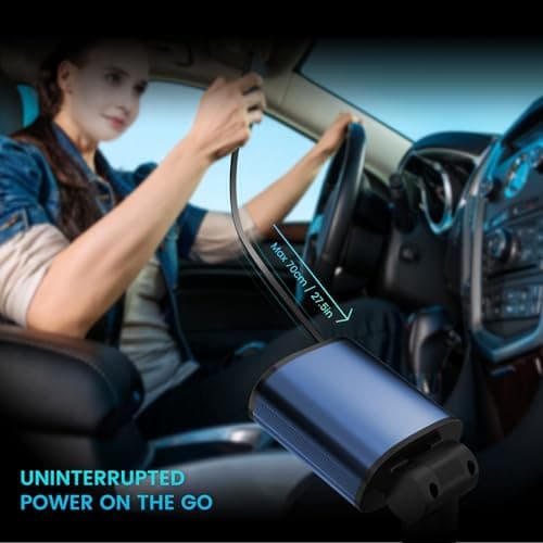 Canareen 4-in-1 Retractable Car Charger 78W Fast for iOS Android (Blue) — view 5