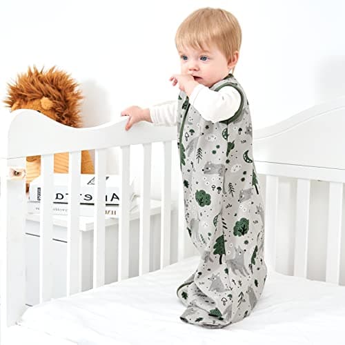 Yoofoss Baby Sleeping Bag 0.5 Tog - 0-6 Months 3 Pack Summer Sleeping Bag Baby 100% Organic Cotton Sleep Sack for Newbron Infant Toddler — view 2