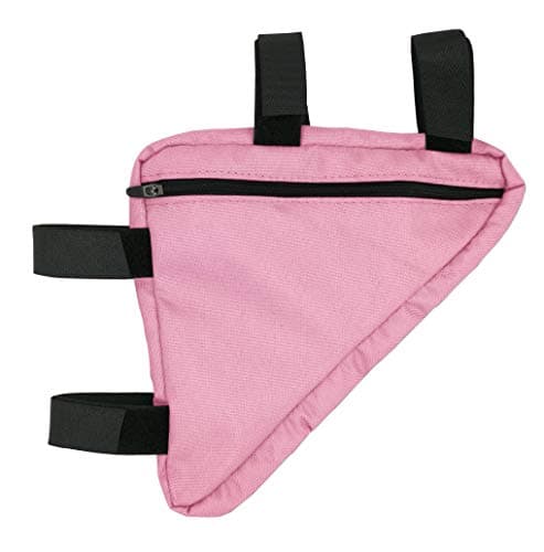 LTG Bike Bag Bicycle Cycle Front Tube Triangle Frame Storage Pack Pouch Purse (Pink)