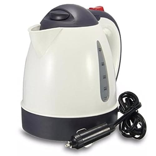 12V Electric Car Kettle - Travel, Camping, Caravan, Boiling Water | Ideal For Tea Coffee Hot Water | Fast Boil Lorry, Truck, Volt | Socket, Plug, Cigarette Lighter, Charger Portable