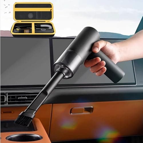 Elprico for Fanttik Slim V8 Mate Car Vacuum Hard Case,Portable Hard Storage Case,Fanttik Cordless V8/V10 Car Vacuum Organizer,Black (Case Only) — view 2