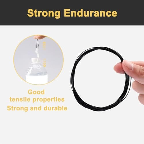 WLICCHS Pack of 4 140 cm Automatic Twist Lock Shoelaces for Boa Replacement Rope, Metal Wire, No Ties, Black for Twist Lock Outdoor Hiking Shoes, Sports Shoes, Work Shoes — view 5