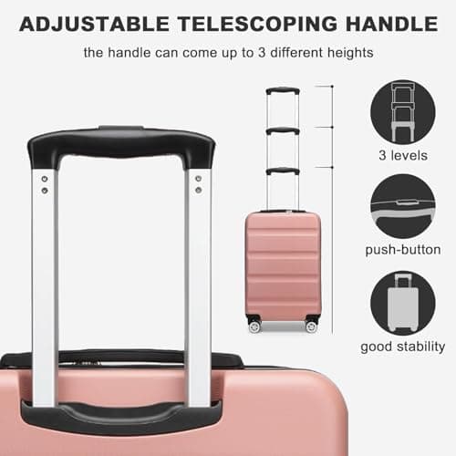 Kono 28 Inch Large Suitcase Expandable ABS+PC Hard Shell Checked Luggage — view 4