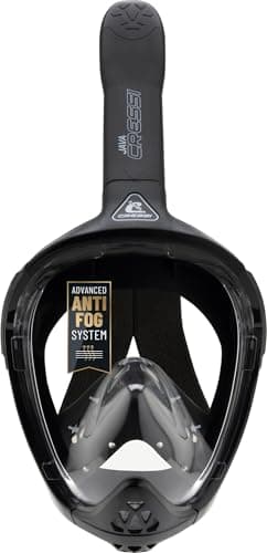 CRESSI since 1946 Java Adult Full Face Mask Compact Fit Black/Black L/XL — view 2
