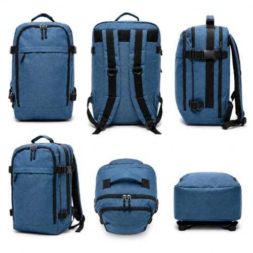 BP-R-120 Ryanair Cabin Bag 40x25x20cm Carry On Backpack Underseat CabinBag Carry on Luggage for Men Women Travel Bag Backpack (Turquoise)
