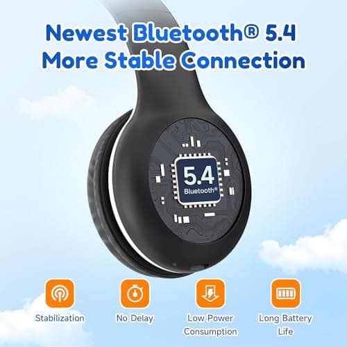 EarFun K2 Kids Headphones Wireless with Mic 45H Playtime, Volume Limit — view 4