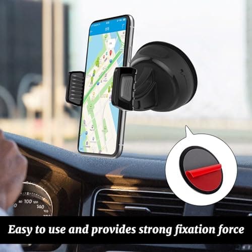 Lilyphon Sticky Pads for Car Dashboard, Phone Holder Sticky Pad, 4-Pack 70mm Round Dash Cam Mounting Disks with Strong Adhesion, Sat Nav Mount Replacement for GPS and Car Accessories — view 5