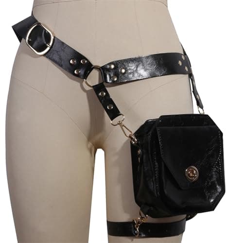Motorcycle Thigh Bag Steampunk PU Leather Leg Purse