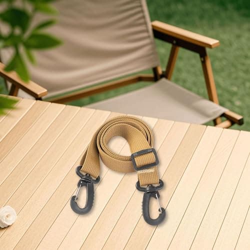 LOVIVER Shoulder Strap Replacement Crossbody Bag Strap Simple Multifunction Men Handbag Strap Adjustable Strap for Shoulder Bag Pouch, Khaki — view 4