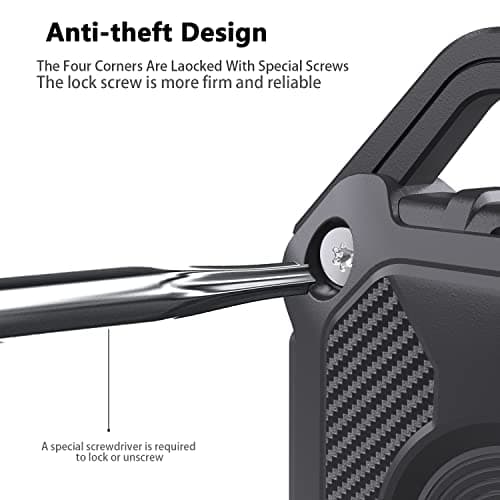 Compatible with Airtag Holder, IP68 Waterproof Air Tag Keyring, 360° Full Protection for Apple Airtag gps tracker devices Air Tag. Holder, TPU Airtags case for Keys, Bags, Luggage and Pet Collar — view 5