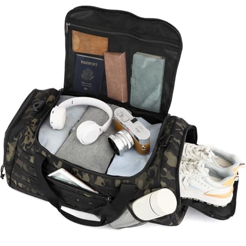 TONRUYN Tactical Gym Bag for Men 45L Sports Duffle Holdall Bags for Travel — view 6
