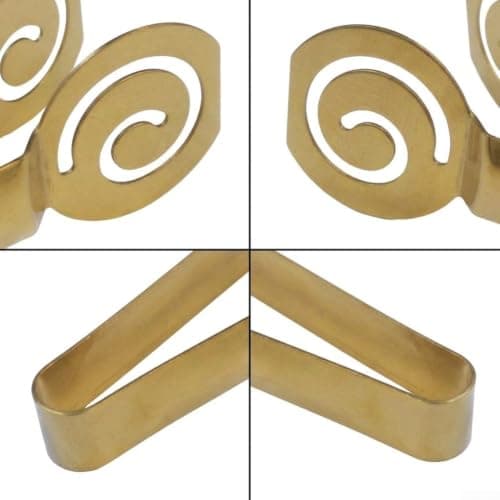 Spring Assisted Stainless Steel Tong for Tea Bag Compression and Gentle Handling of Bread Grilled Meats and Vegetables (Gold) — view 6