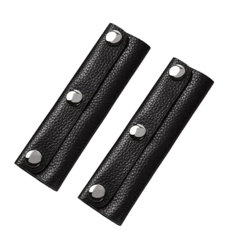 2Pcs PU Leather Handbag Handle Covers Protector Wraps for Purse Luggage Bag Strap Repair Craft Making DIY Supplies