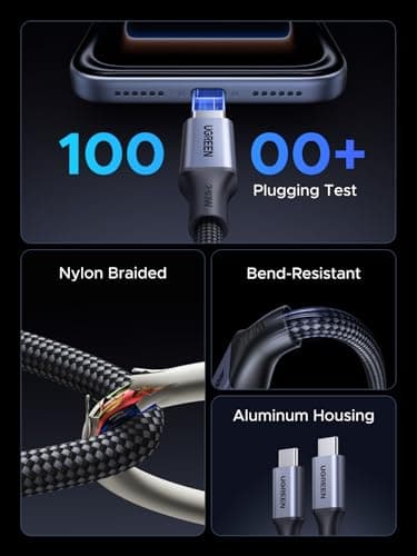 UGREEN Magnetic USB C Cable 240W Coiled USB C to USB-C Charging Cable, 1M — view 6