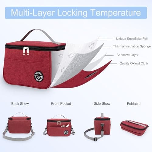 BEHONA 9L Insulated Lunch Bag, Cool Bag, Foldable Cooler Bag, Picnic Bag — view 5