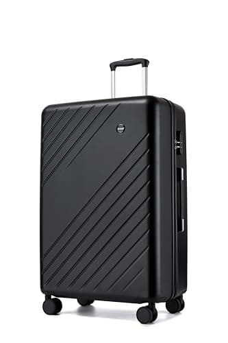 Kono Large Suitcase, Lightweight ABS+PC Hard Shell Luggage with 4 Wheels