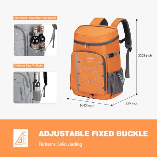 Maelstrom Insulated Cooler Backpack, 39L/50 Can Leakproof Soft Cool Bag — view 6