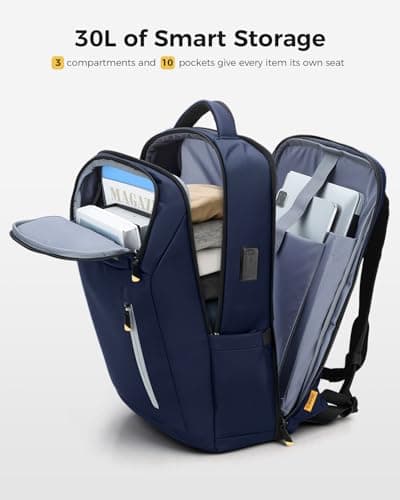 Lekespring Laptop Backpack for Men, 17.3 Inch 30L Business Rucksack — view 2