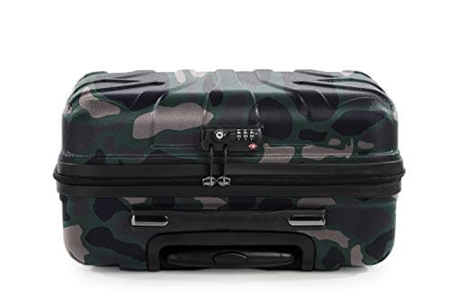 Suitline - Pilot Trolley, Hard Shell, Business Trolley, Cabin Suitcase, Pilot Case, Carry On Luggage, TSA, ABS, 2 Wheels, Camouflage — view 6