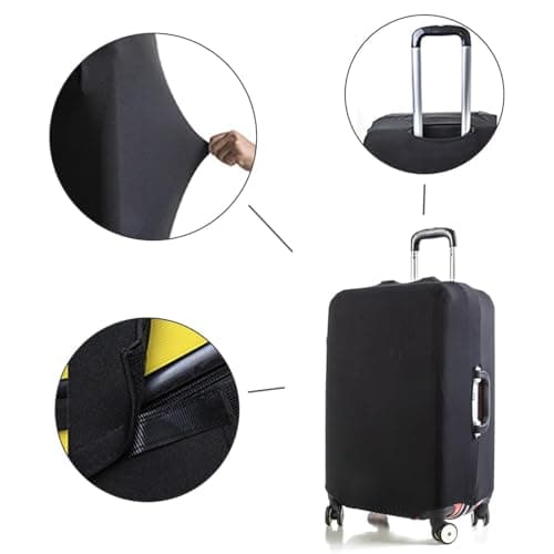 Suitcase Cover Luggage,26-28 Inch Black Elastic Suitcase Covers Protectors — view 4