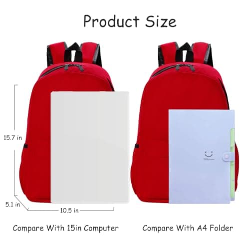 POWOFUN 15 inch Kids Elementary Backpack Lightweight Casual Travel — view 5