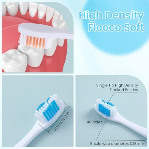 2 Pcs Travel Toothbrush, Portable Soft Toothbrush, Small Foldable Toothbrushes for Travel Camping Hiking — view 4