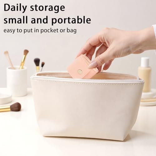 Jewelry Travel Bag - Foldable Necklace Organizer | Trendy Divided Case With Buckle For Airplane Trips, Beach Holidays, Wedding Events, Business Journeys, Honeymoon Packing, Secure Storage For Accessor — view 4