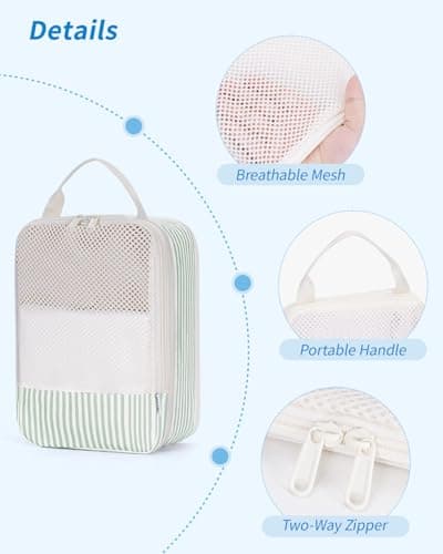 Narwey 6 Set Compression Packing Cubes for Suitcases, Travel Storage Bags — view 5