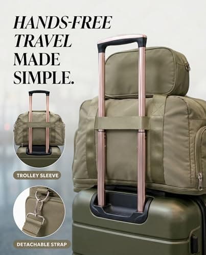 LUGG Jetset 3-Piece Travel Set – 55x35x23 cm Hard Shell Cabin Suitcase, Duffel Bag and Toiletry Bag for Lightweight Airline Hand Luggage and Weekend Travel — view 2