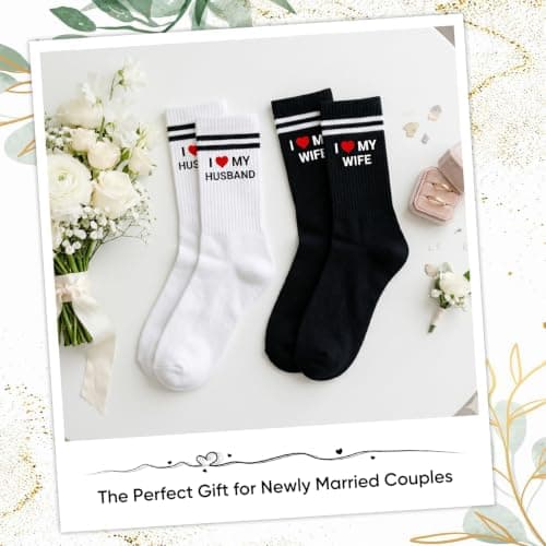 RUHSNJK Couple Socks Set - Mr and Mrs Wedding Gifts — view 3