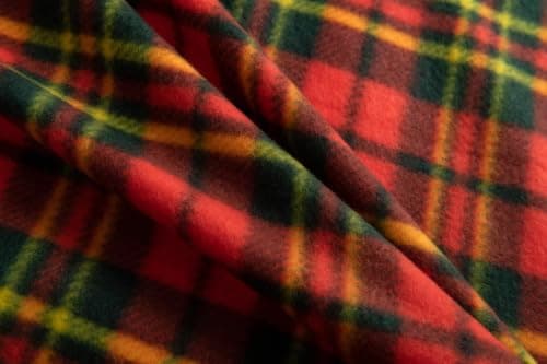 Adore Home 150x200cm Double Tartan Check Fleece Throw Blanket Red — view 2