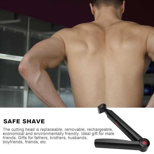 Body Shaving Groomer Ergonomic Handle Foldable Back Body Shaver Trimmer — view 5