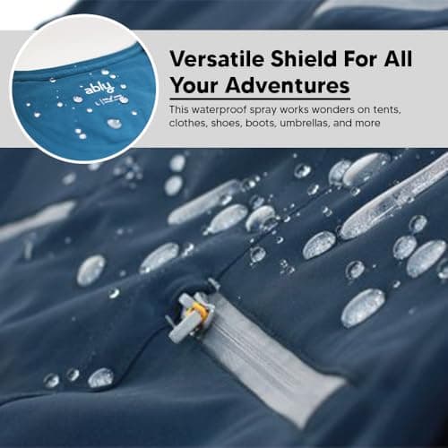 ANGIX 1 x Waterproof Spray Fabric Protector for Tents, Sleeping Bags, Shoes, Boots, Umbrellas & Outing Fishing Camping 300ml Rain & Stain Protection Water Repellent Spray — view 4