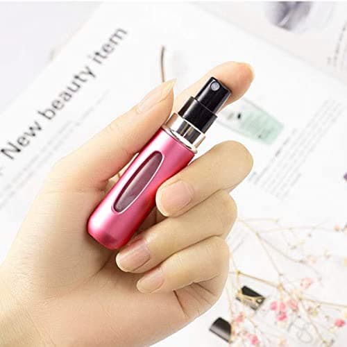 Leikedun 5 PCS 5ml Perfume Atomiser Refillable Bottles, Portable Mini Spray Travel Bottle with Visual Window Perfume Travel Bottle for Purse Handbag Pocket Luggage - Holiday Essentials — view 6
