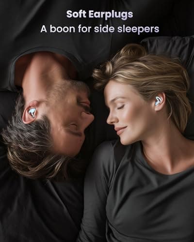 Ear Plugs for Sleep, Noise Cancelling Ear-Plugs Reusable Soft Silicone Earplugs for Sleeping, Snoring Partner, Travel, Deep Focus, Side Sleepers, Work & Studying, Comfortable,Blue2Pairs — view 6