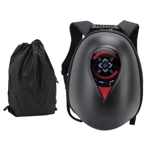 TIKATARER LED Backpack for Motorcycle Riding, Half Face Helmet Storage — view 6
