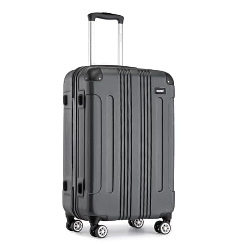 Kono 28 Inch Large Hard Shell Suitcase ABS Lightweight Luggage (Grey) — view 2