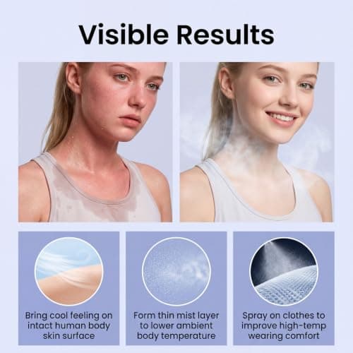 Cooling Spray, Fresh Mint Cool Spray for Face & Body — view 6