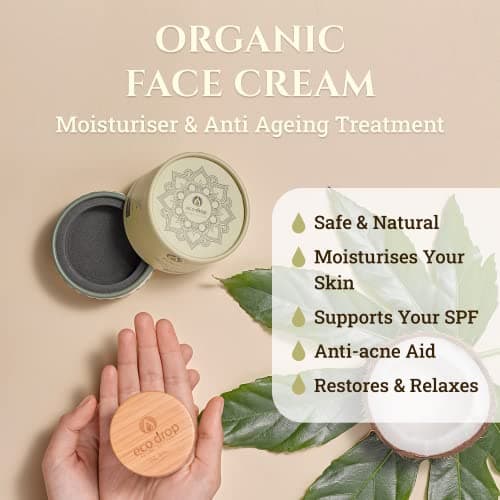 Ecodrop Organic Face Cream 50ml | Botanical Daily Moisturiser — view 2