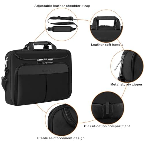 Alfheim 17-17.3 Inch Waterproof Laptop Briefcase — view 6