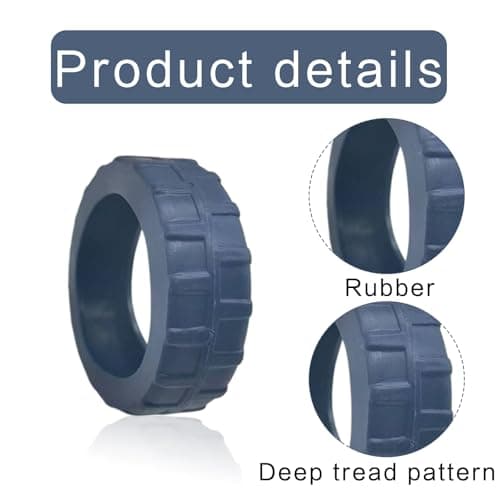 Protective Rubber Luggage Wheel Protectors for Travel Suitcase, Blue 16Pcs — view 3