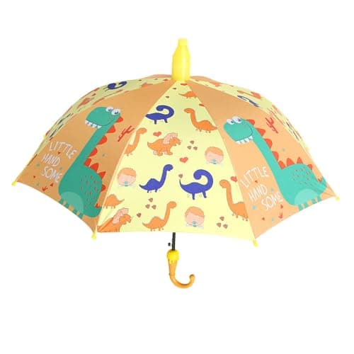 Wakects Children Umbrella 210T High Density Cloth Kids Umbrella 8 Ribs Full Automatic Sunproof Folding Design for Kindergarten School Travel Camping Toddlers