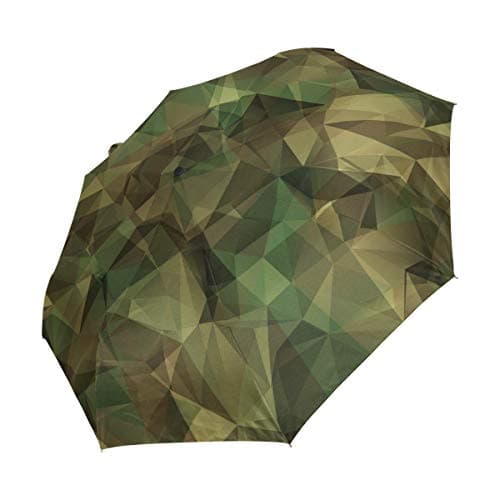 Mnsruu Compact Travel Umbrella Military Camouflage Auto Open Close Umbrella Windproof Anti-UV — view 2